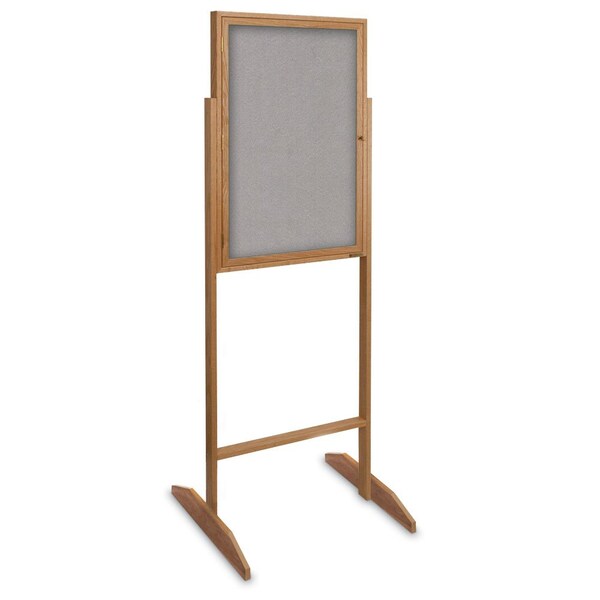 Sliding Door Indoor Enclosed Corkboard, 4